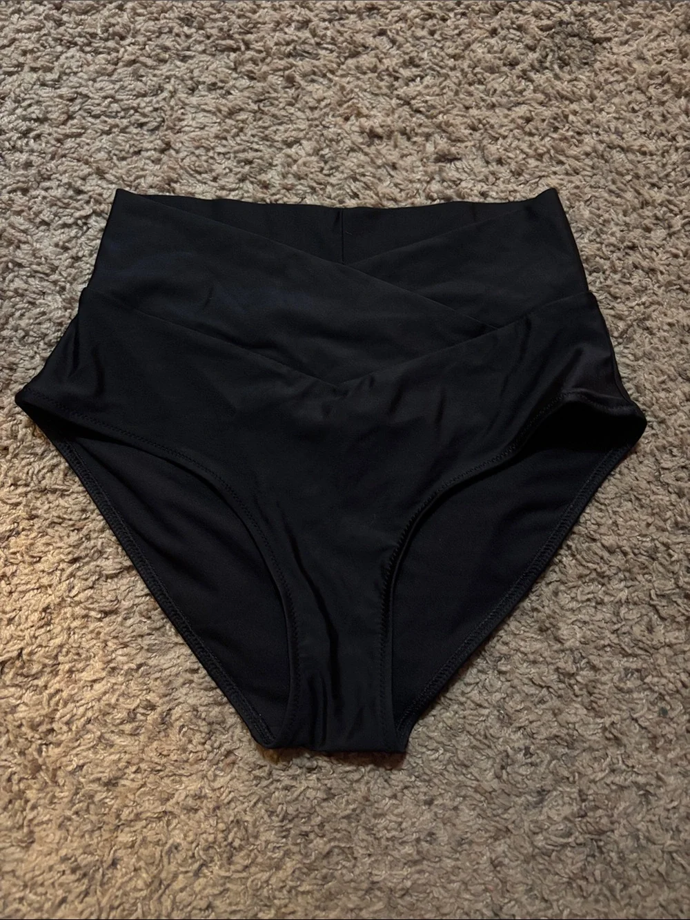 aerie High-Waist Black Bikini Bottoms